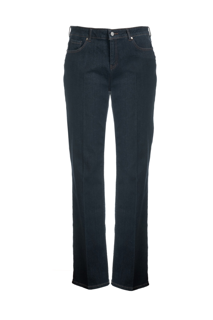 Jeans scuri con pinces Fiorella Rubino