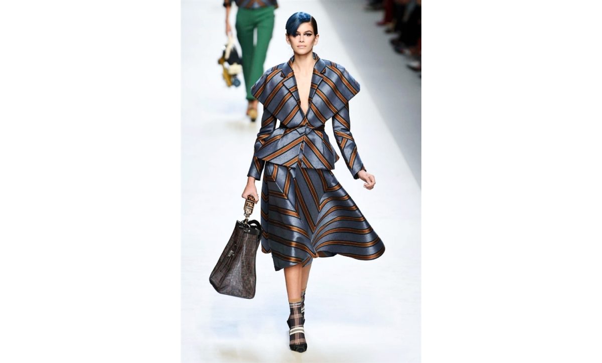 Milano Fashion week settembre 2017: Kaia Gerber alla sfilata di Fendi