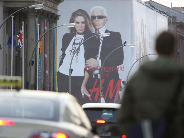 Giant H&M Billboard Advertises Karl Lagerfeld Collection
