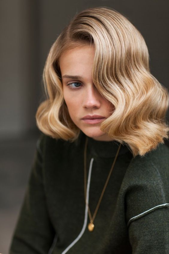 Long bob con onde capelli medi 2018