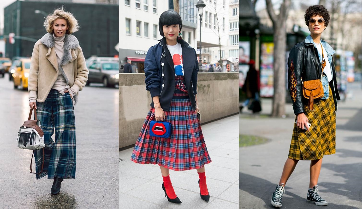 Look con capi tartan
