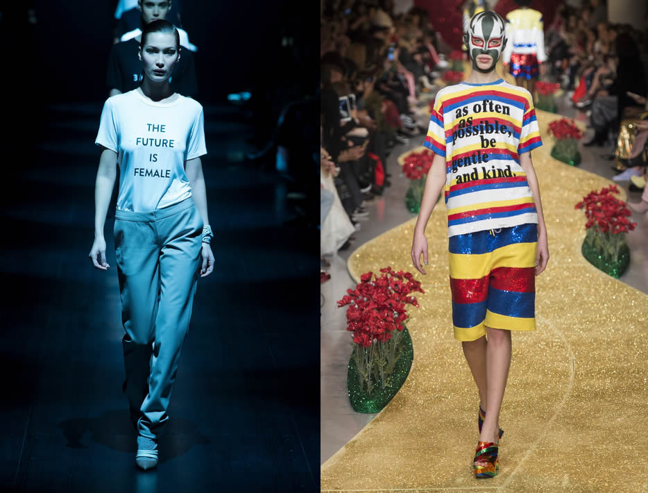 Look con scritte e messaggi
