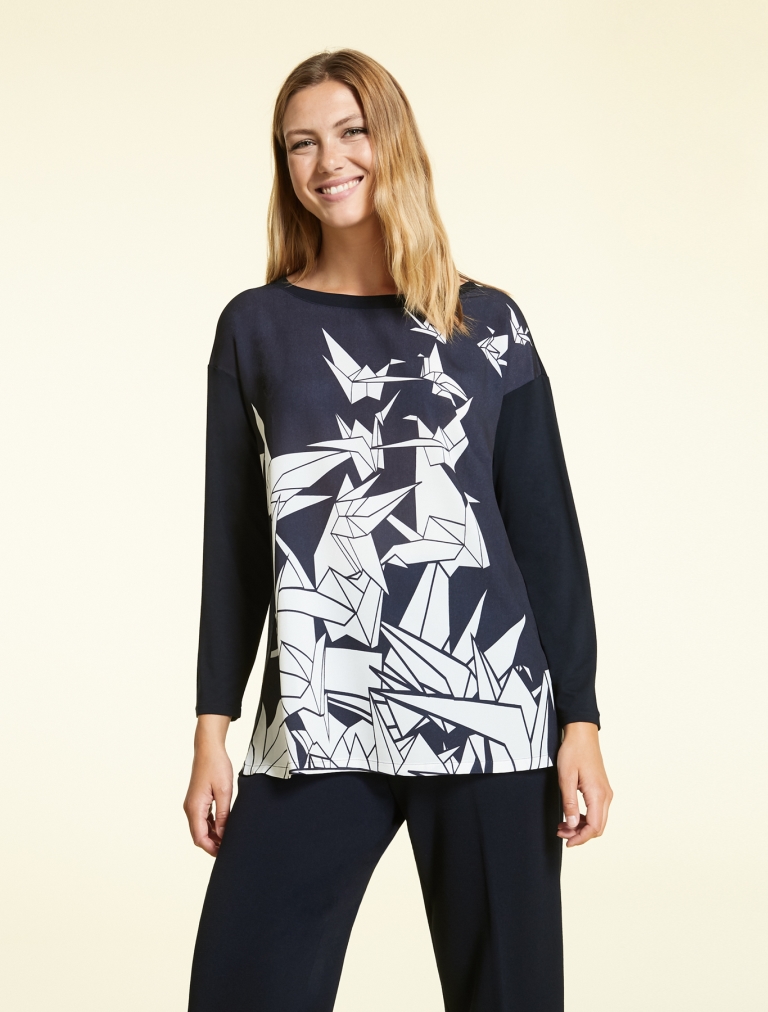Maglia in jersey e crepe Marina Rinaldi a 99 euro