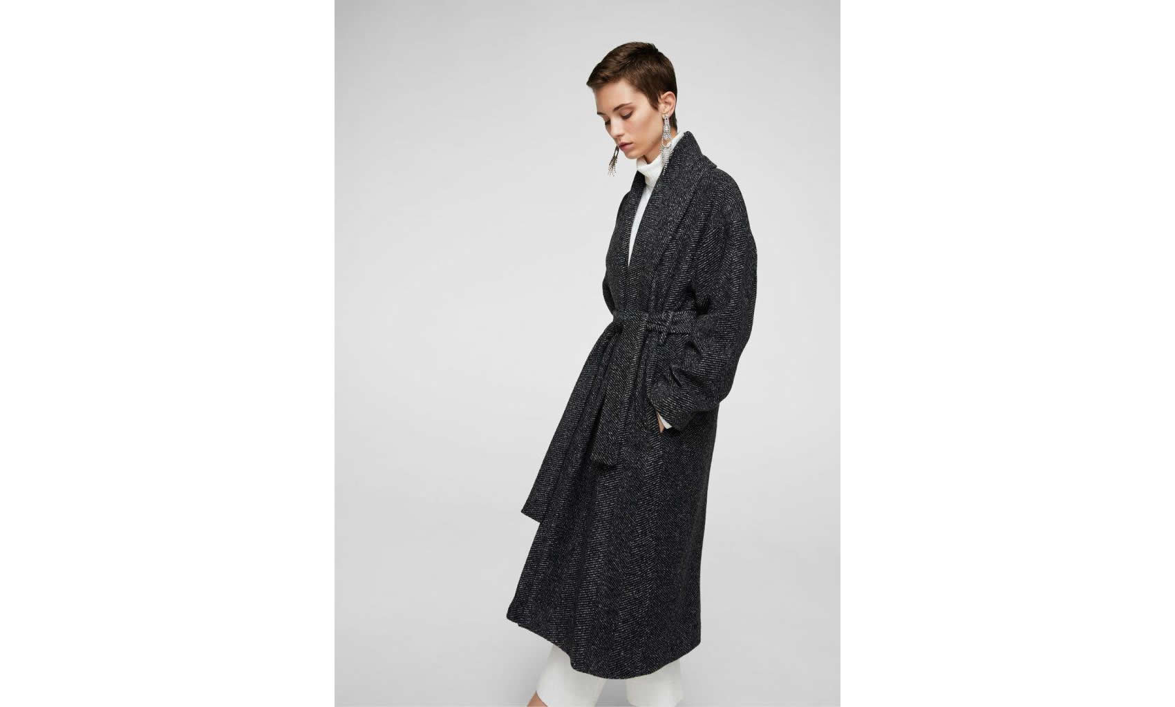 Mango cappotto vestaglia inverno 2018
