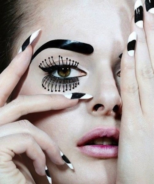 unghie optical per Carnevale