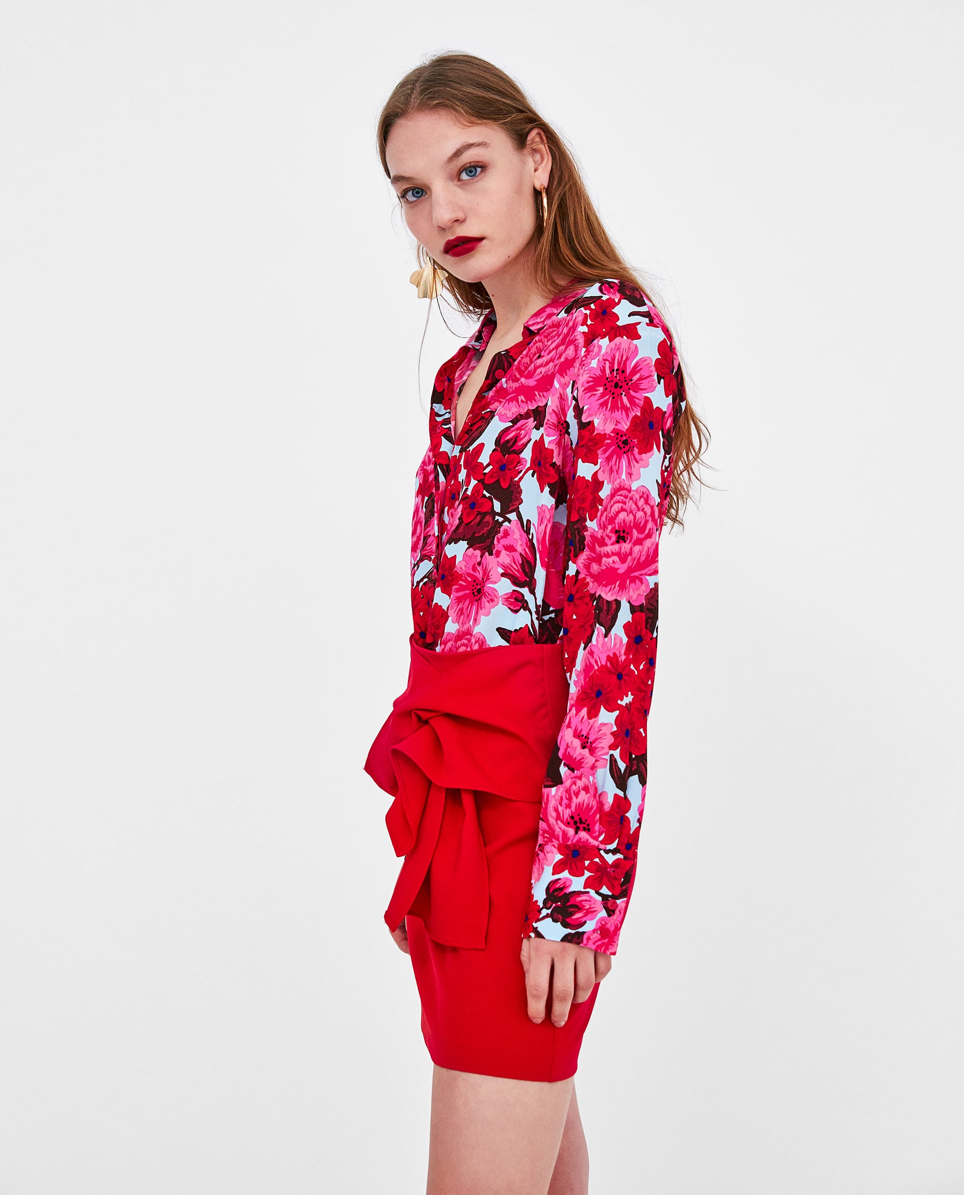 Minigonna rossa con fiocco da 25,95 EUR a 12,99 EUR
