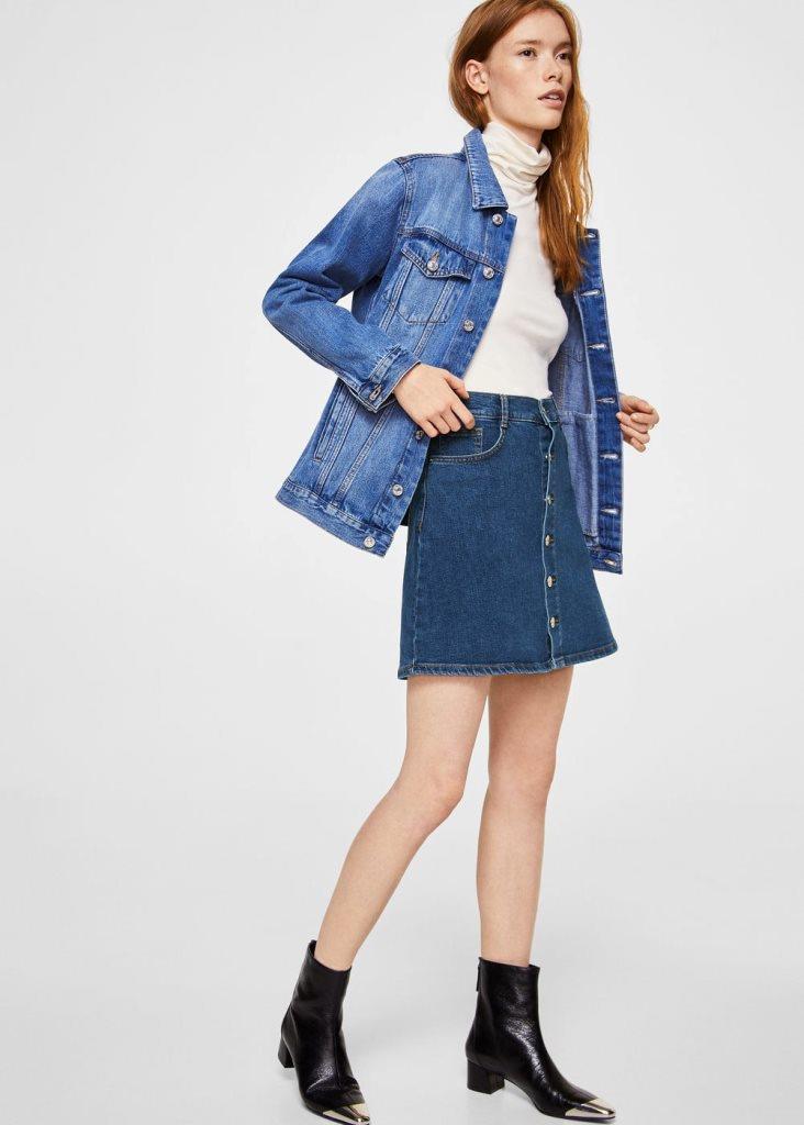 Minigonne autunno inverno 2017 2018 jeans mango