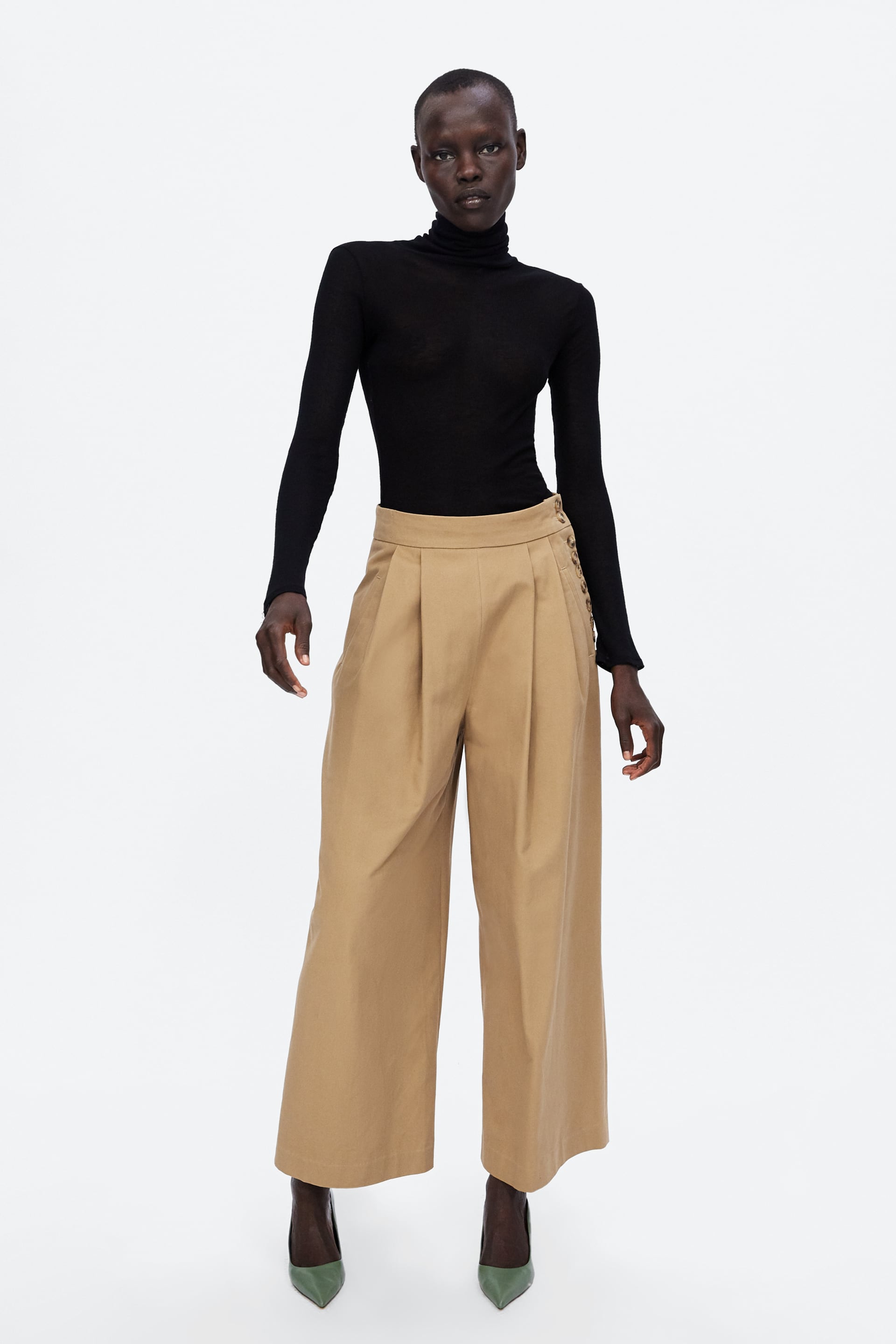 Pantaloni a vita alta eleganti Zara tendenze inverno 2019