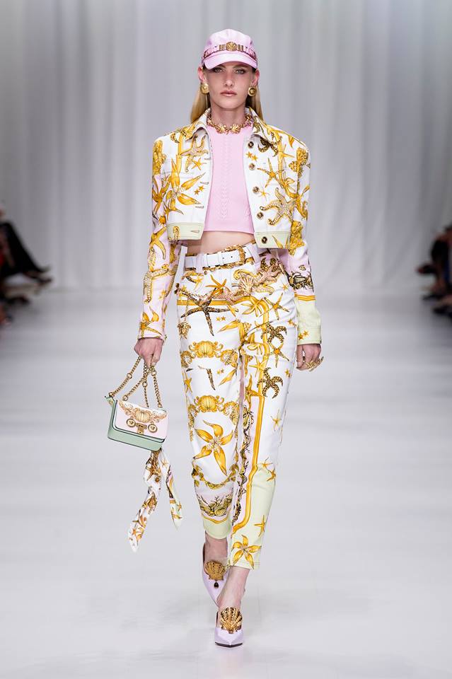 Pantaloni alla caviglia Versace