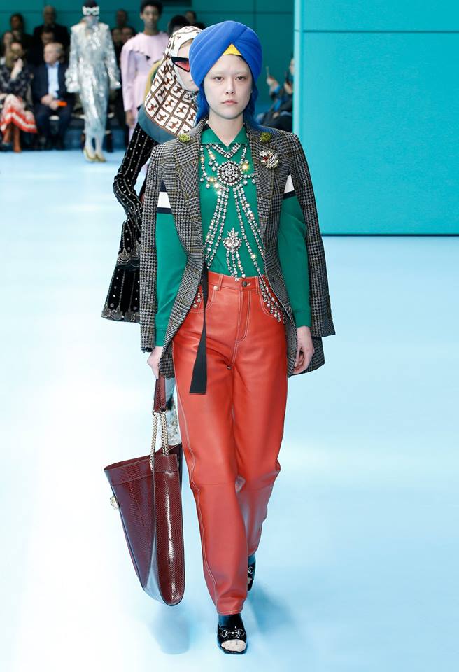 Pantaloni di pelle Gucci 