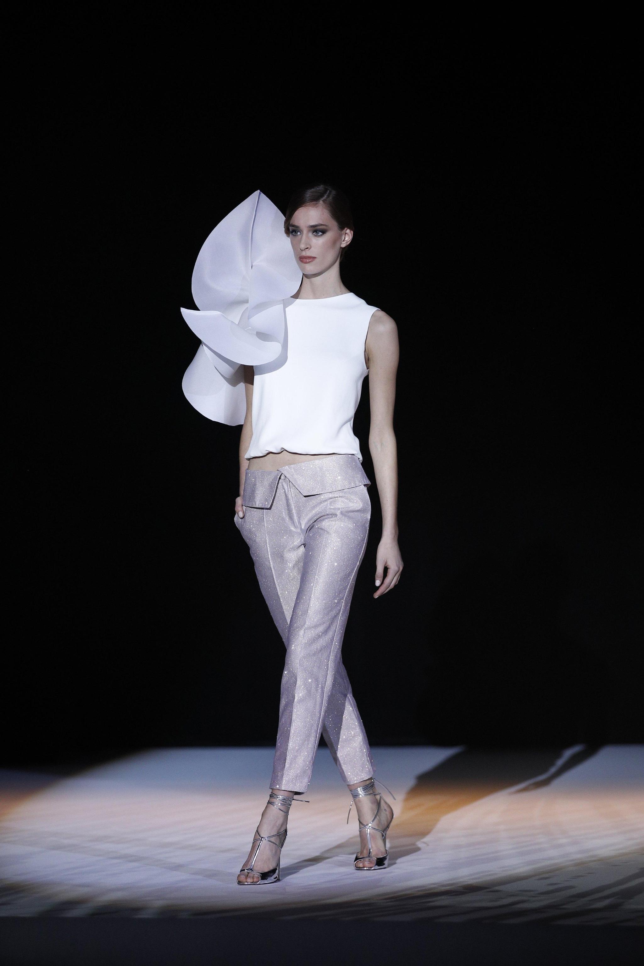 Pantaloni satinati alla caviglia Stephane Rolland 