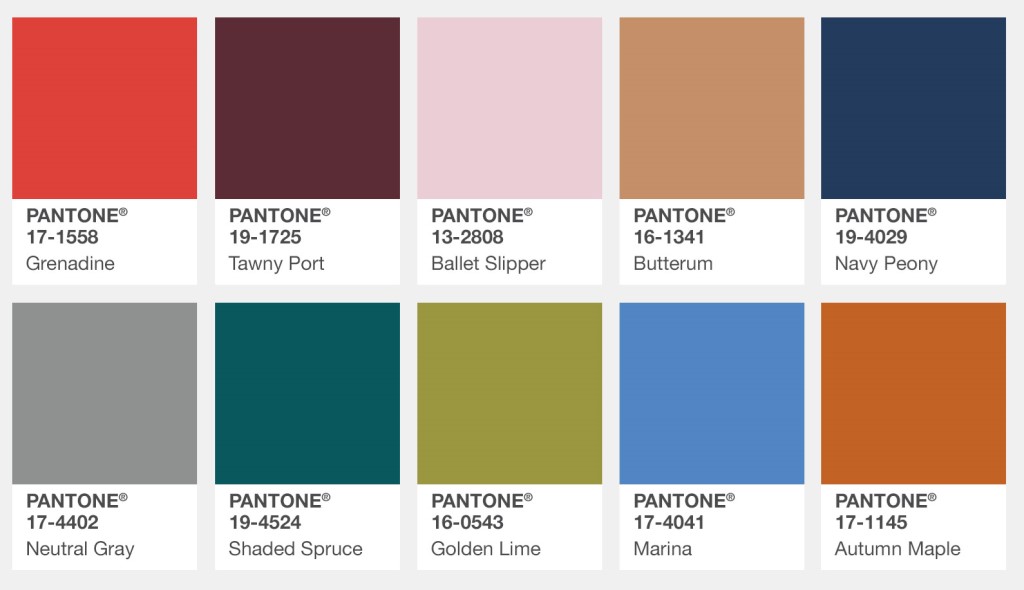 Pantone colori moda Autunno/Inverno 2017-2018: le nuove palette di tendenza [FOTO]