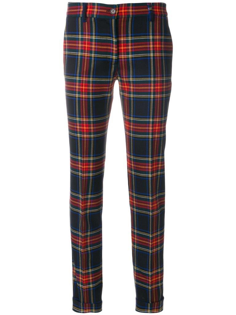 Parosh pantalone tartan