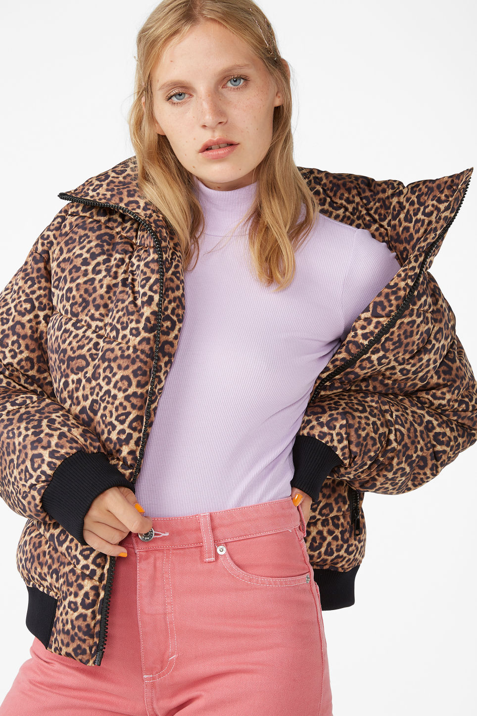 Piumino puffy animalier Monki tendenze inverno 2018 2019