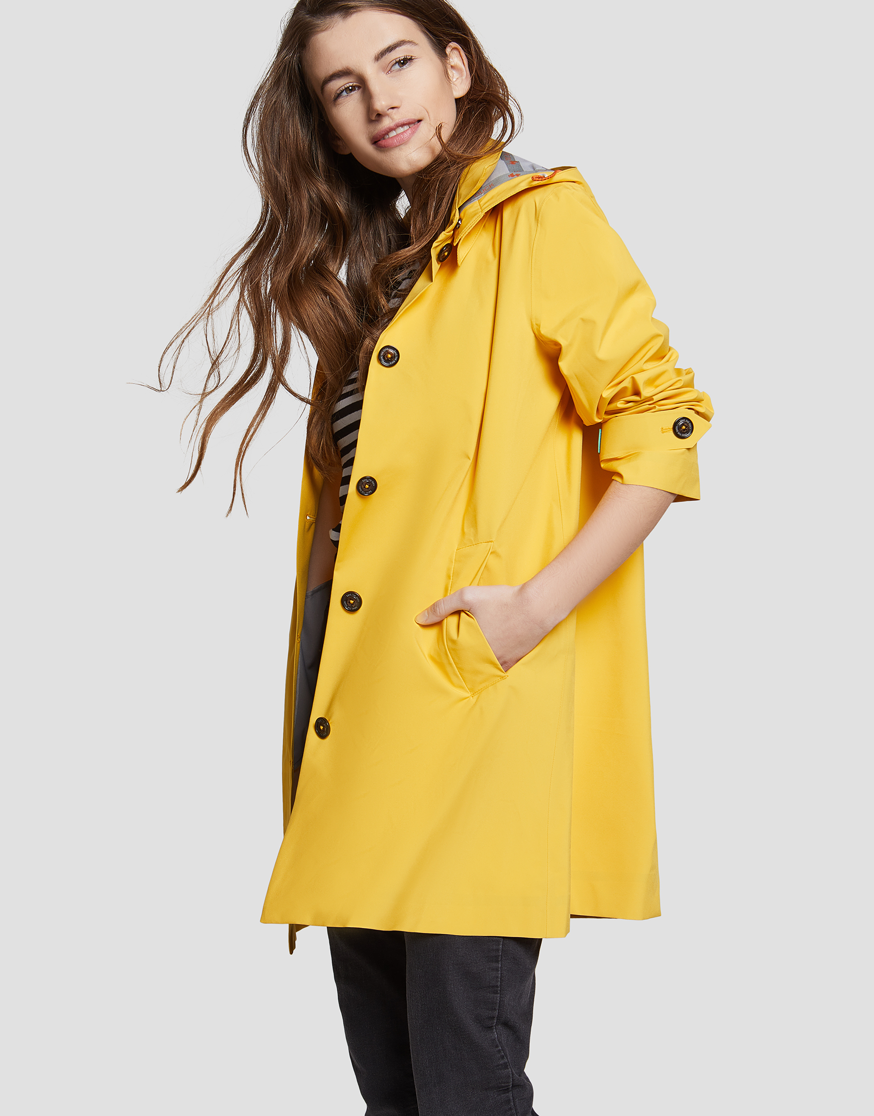 SAVE THE DUCKimpermeabile giallo donna