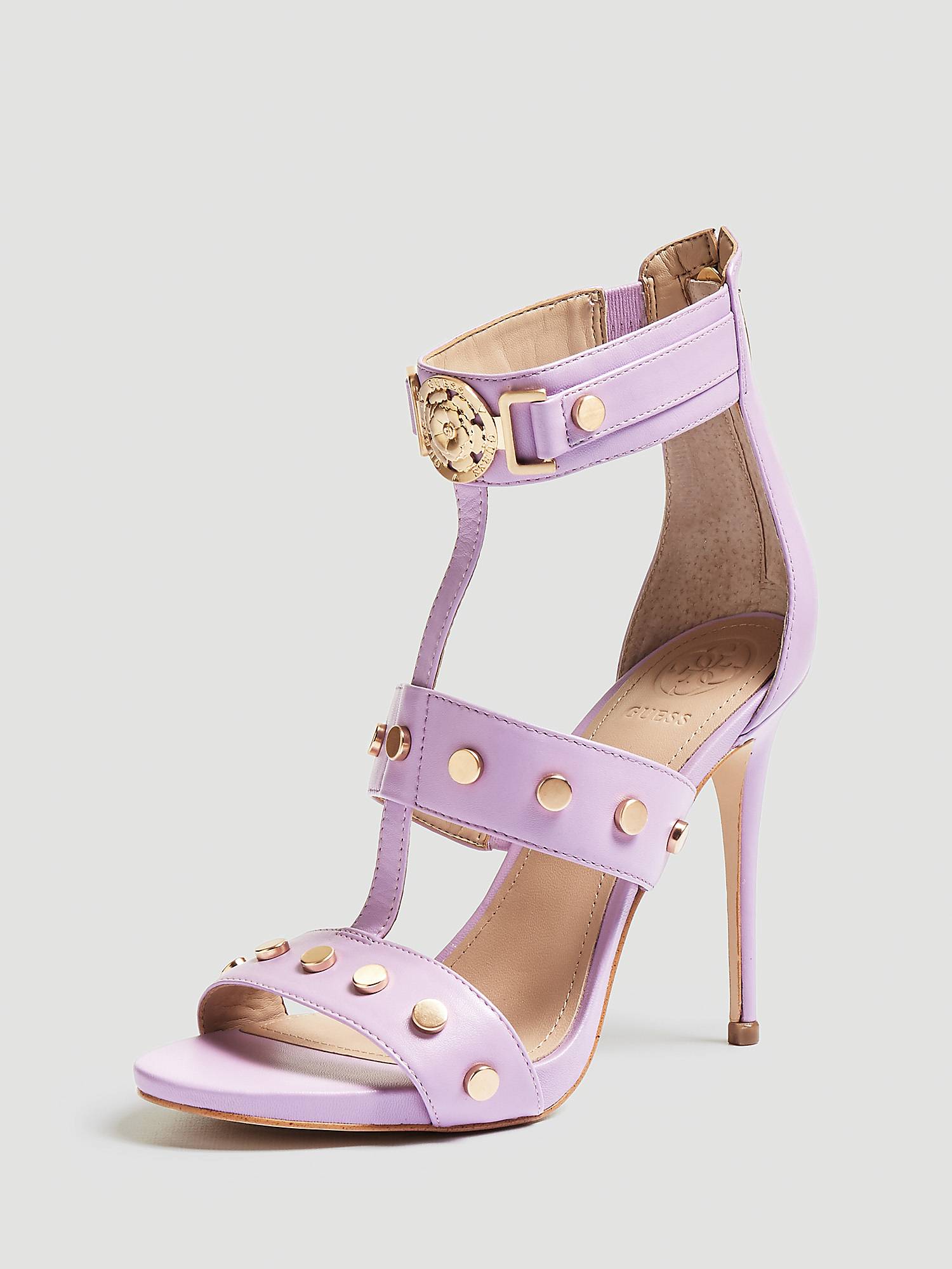 Sandali alti in pelle lilla Guess a 189 euro