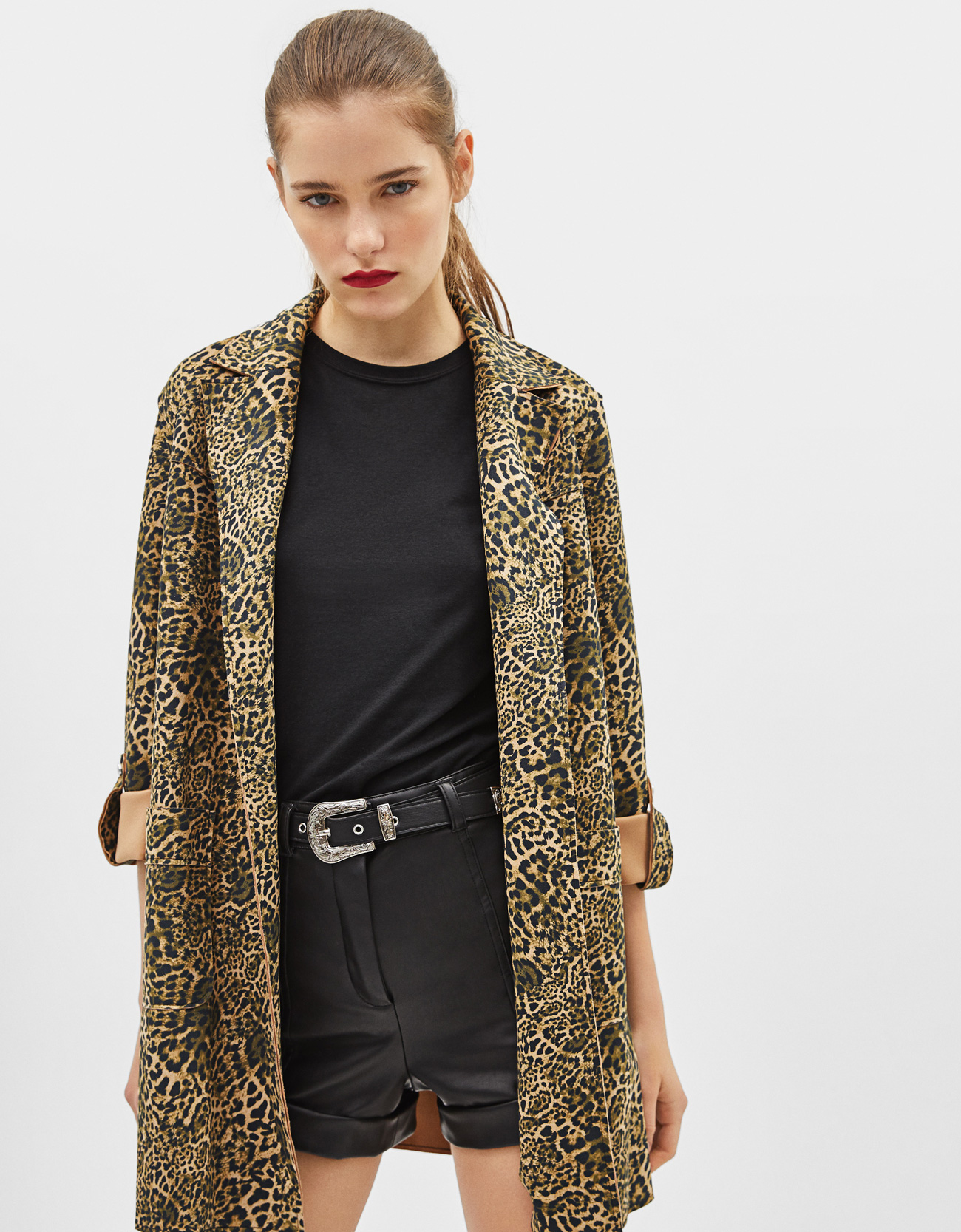 Spolverino animalier Bershka a 35,99 euro