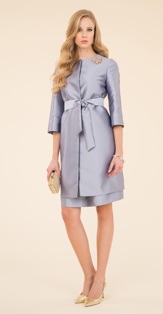 Spolverino in satin lilla