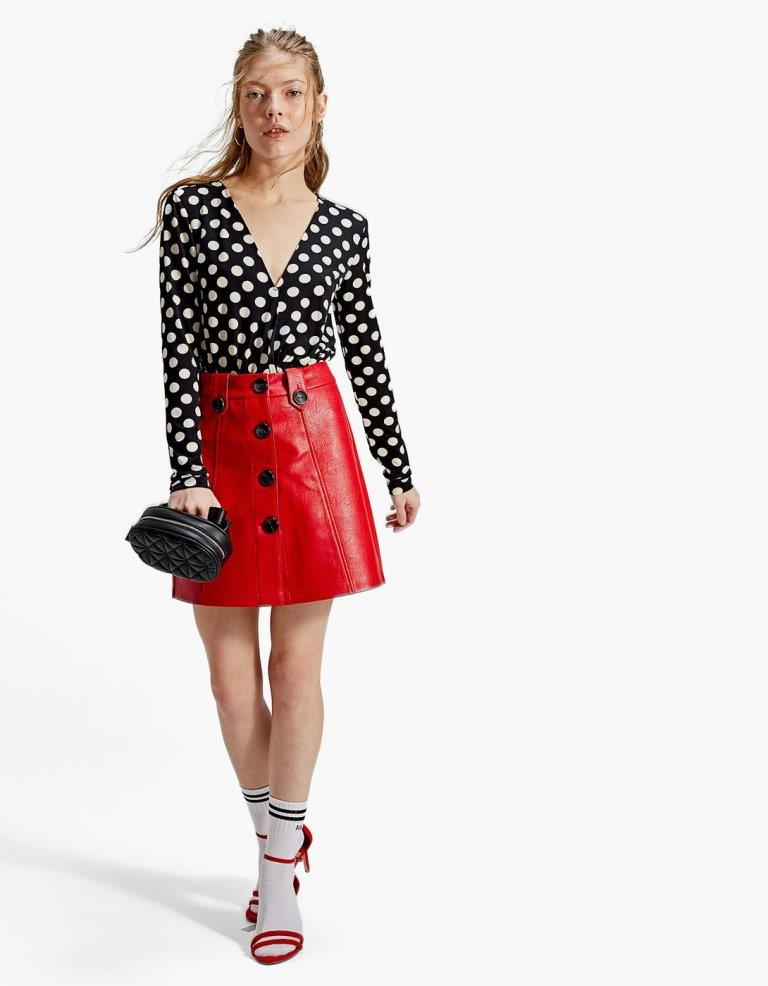 Stradivarius, collezione abbigliamento PrimaveraEstate 2018 minigonna