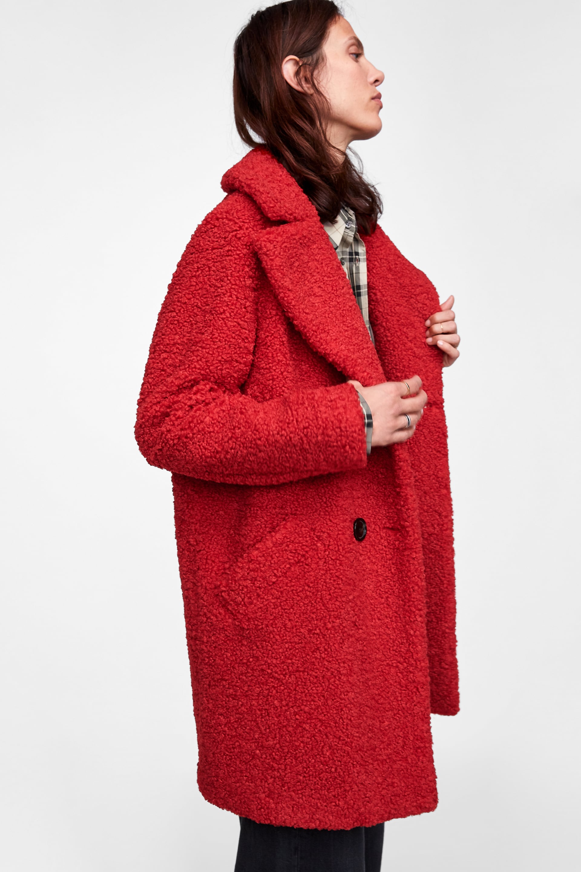 Cappotto teddy bear coat Zara rosso