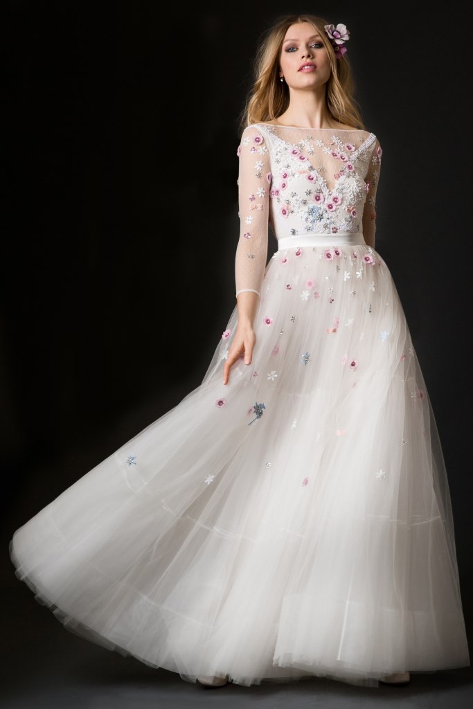 Temperley London abiti da sposa 2019 fiori