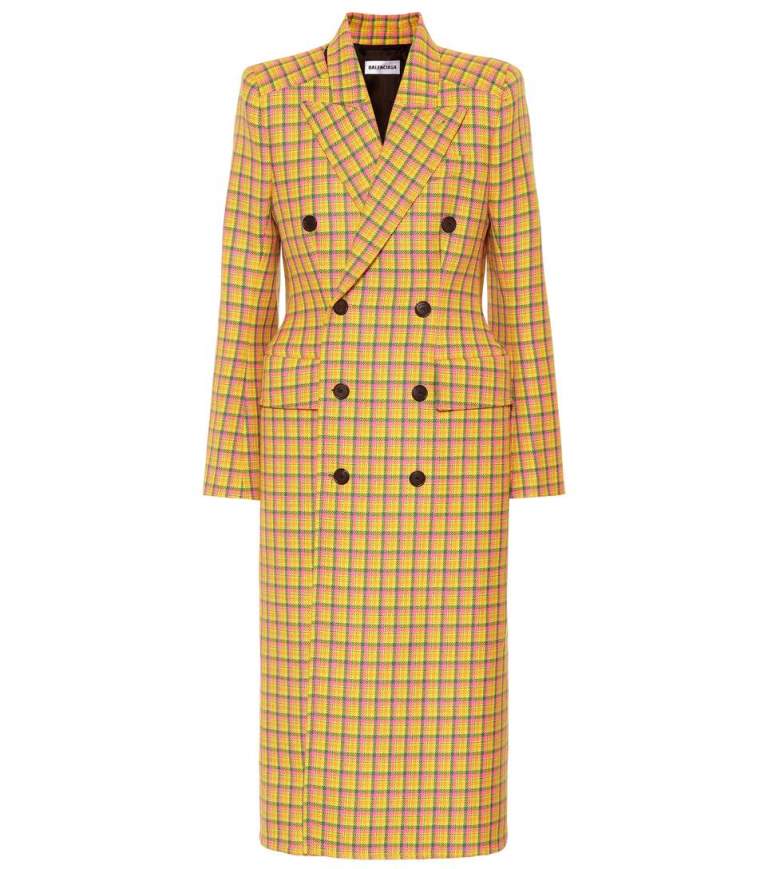 Tendenza cappotti a quadri inverno 2019 Balenciaga