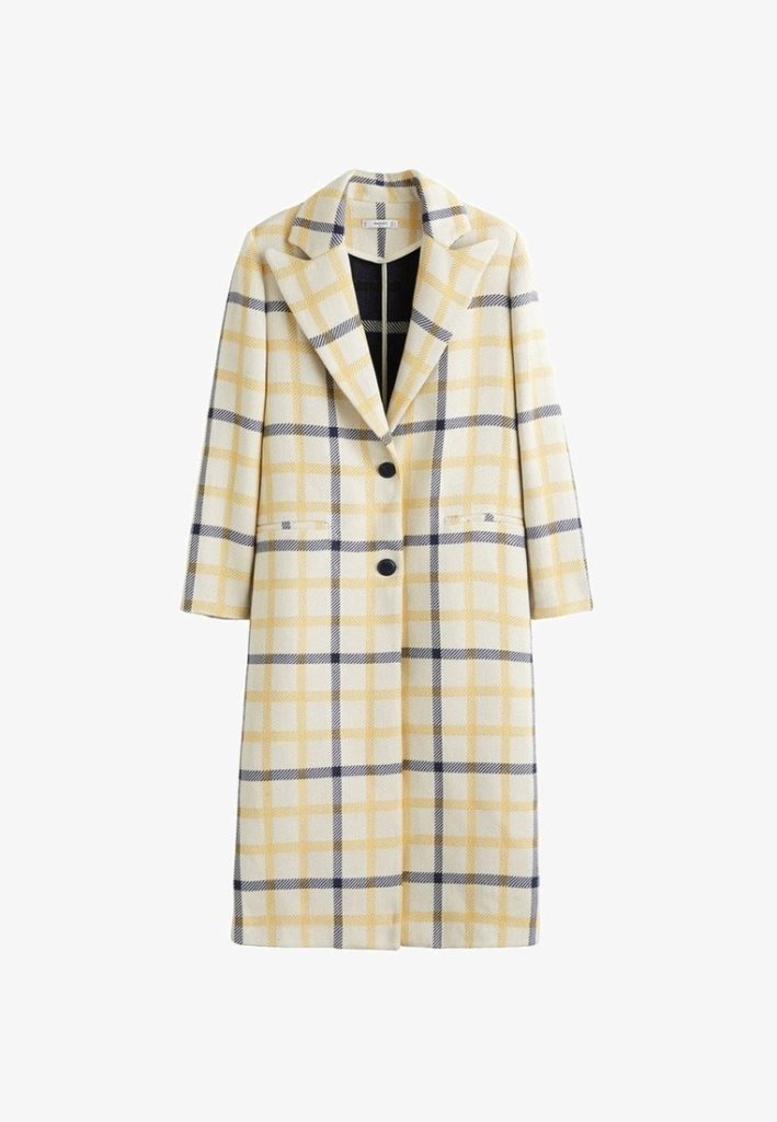 Tendenza cappotti a quadri inverno 2019  Mango