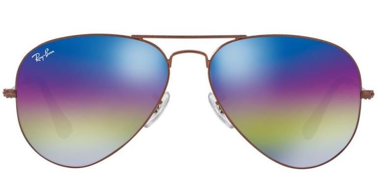 Tendenza moda arcobaleno 2018  occhiali