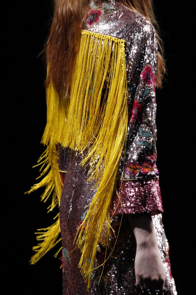 Tendenza moda frange autunno inverno 2018 2019 Gucci