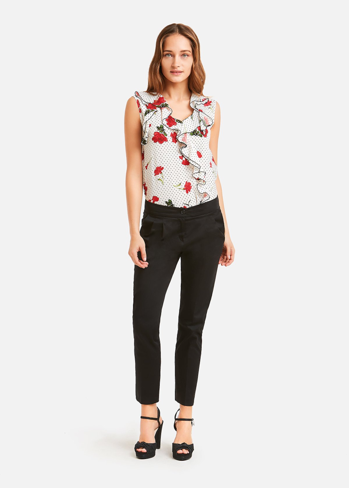 Top a fiori e pois Camomilla