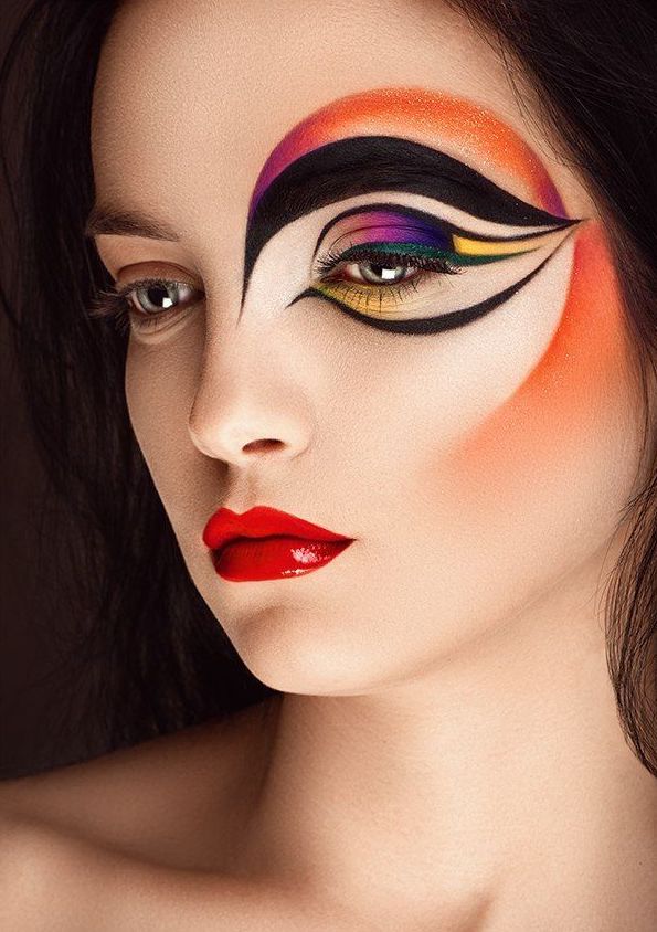 Trucco occhi astratto per Carnevale