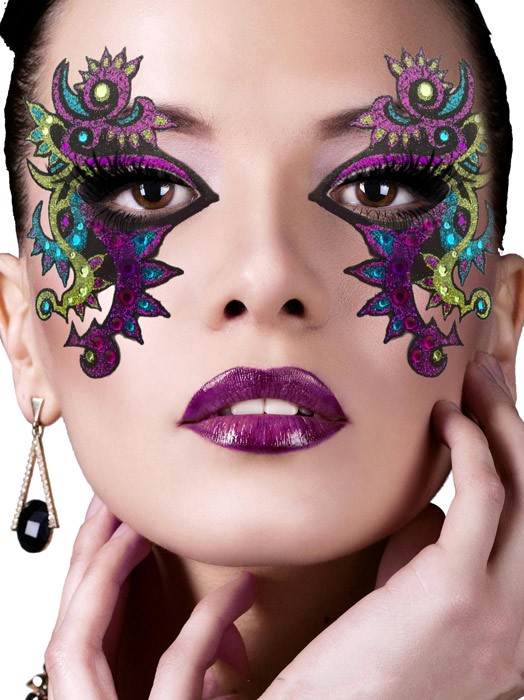 Trucco occhi maschera colorato