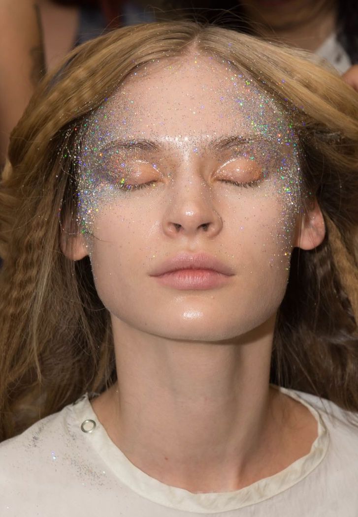 Trucco occhi maschera di gliter