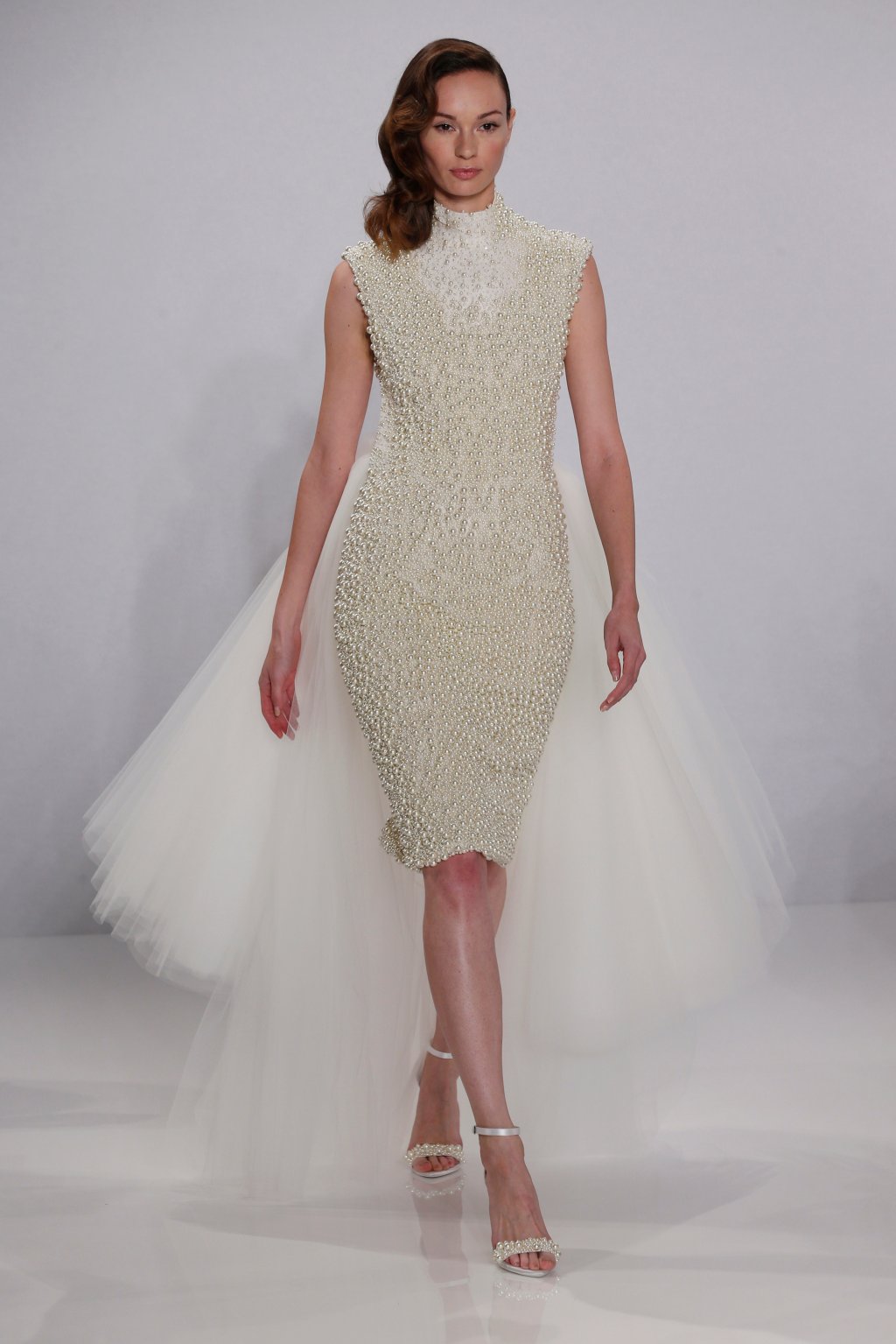 Abito da sposa midi a tubino Christian Siriano