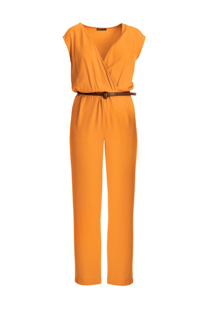 Tuta jumpsuit orange Fiorella Rubino