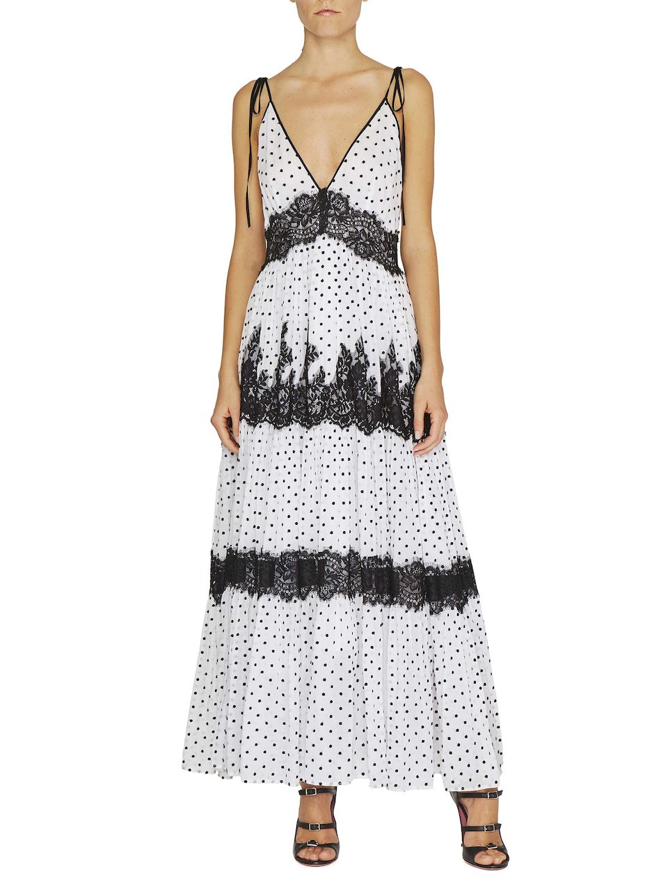 Vestito Blumarine lungo a pois