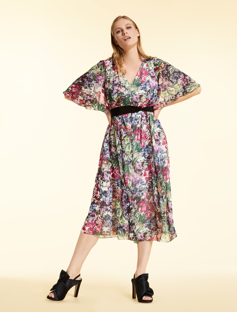 Vestito a fiori in chiffon Marina Rinaldi a 380 euro