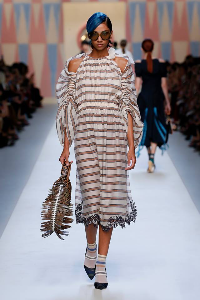 Vestito a righe Fendi fb