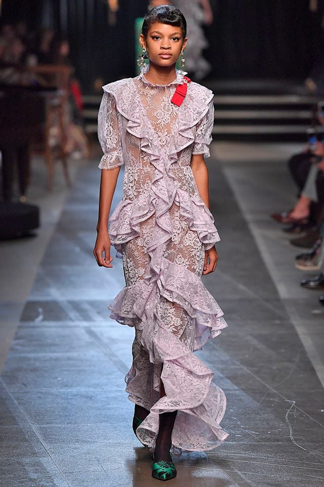 Vestito con ruches Erdem 