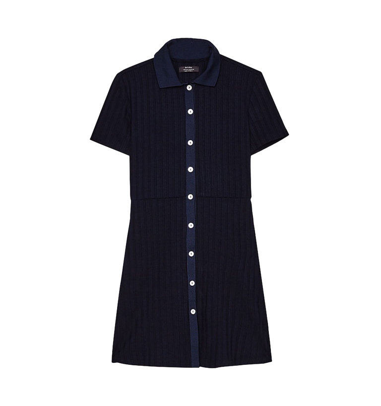 Vestito corto stile chemisier Bershka