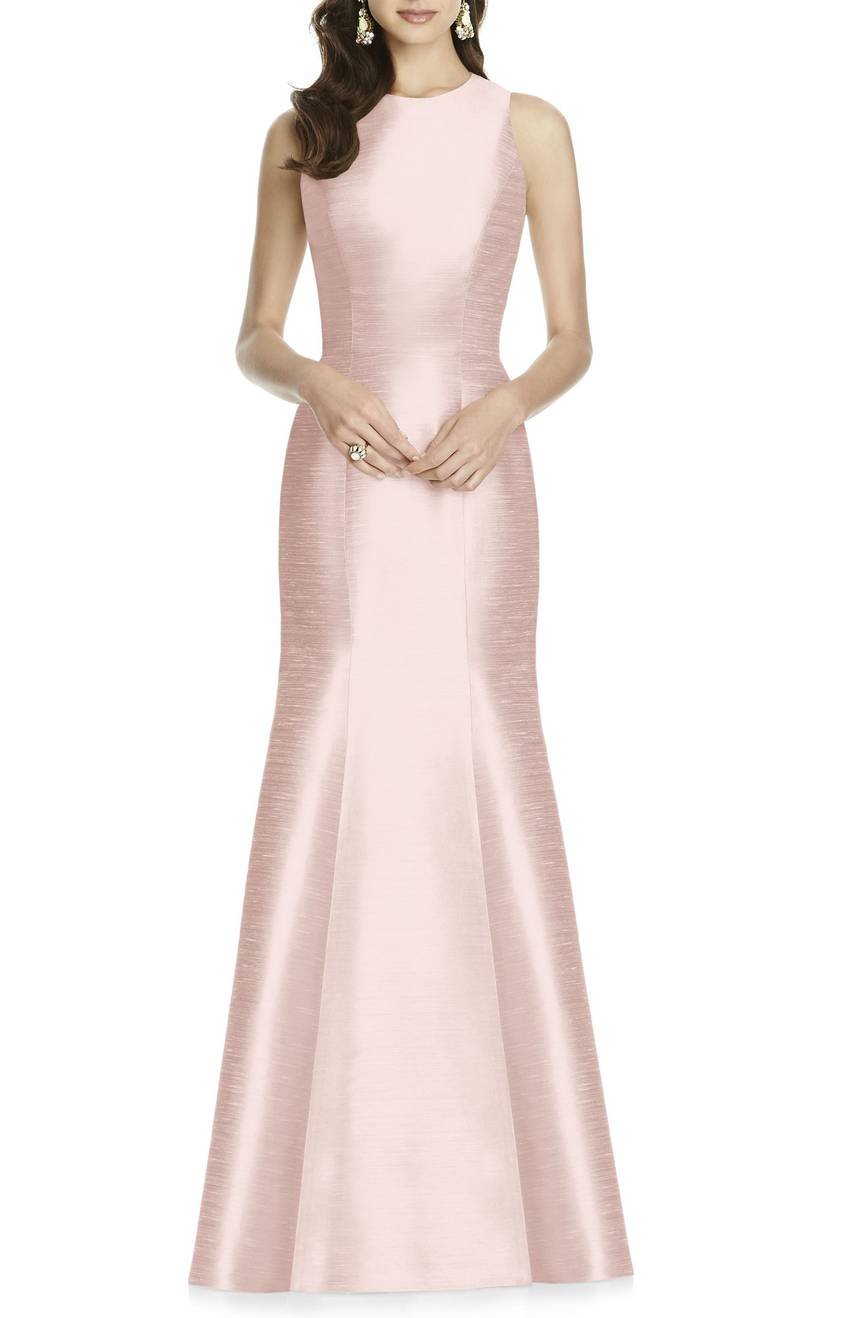 Vestito da cerimonia a sirena rosa Alfred Sung