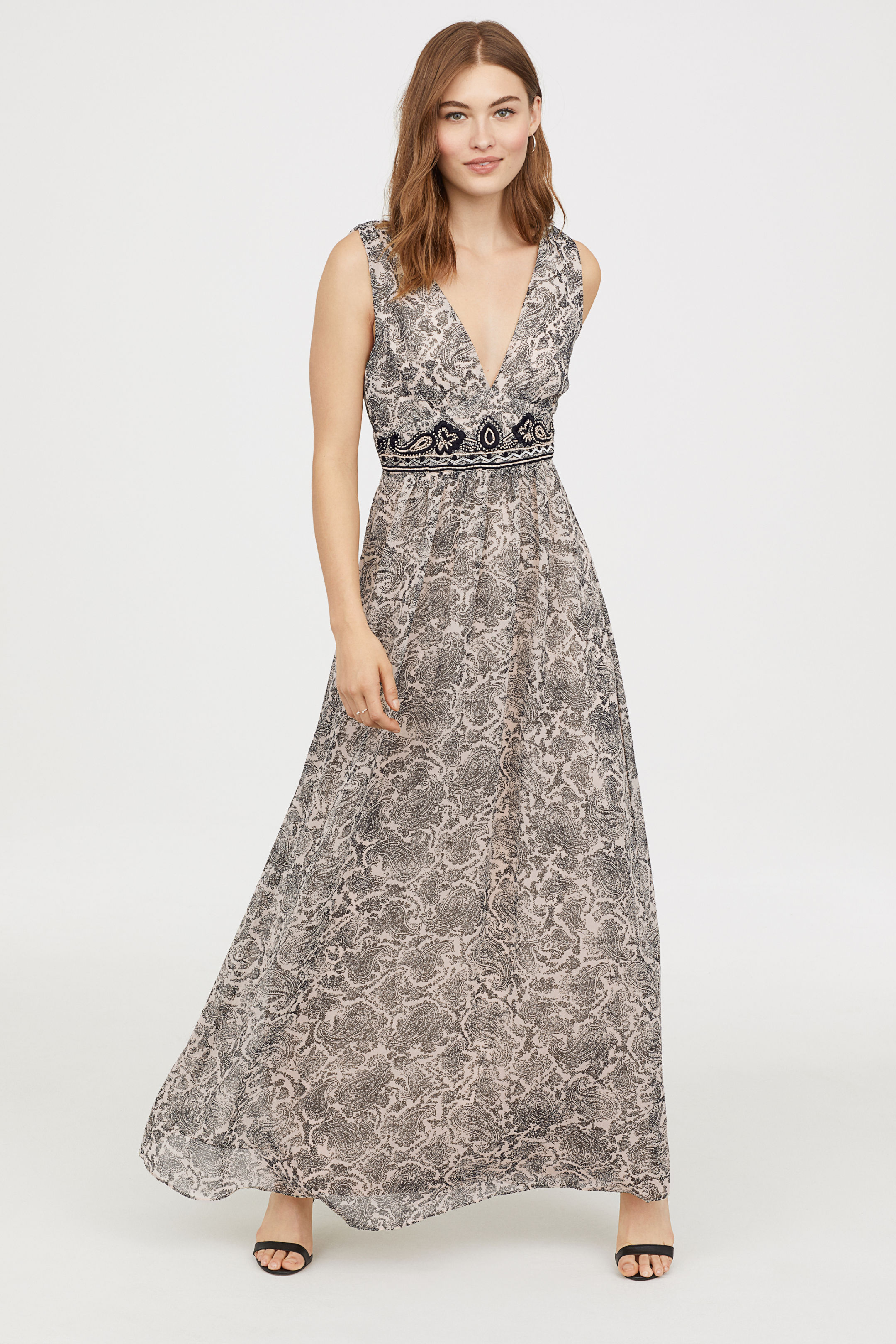 Vestito lungo elegante economico H&M 2018-2019