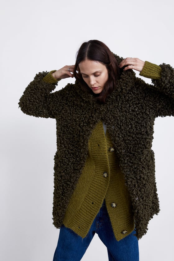 Zara donna inverno 2019 pelliccia