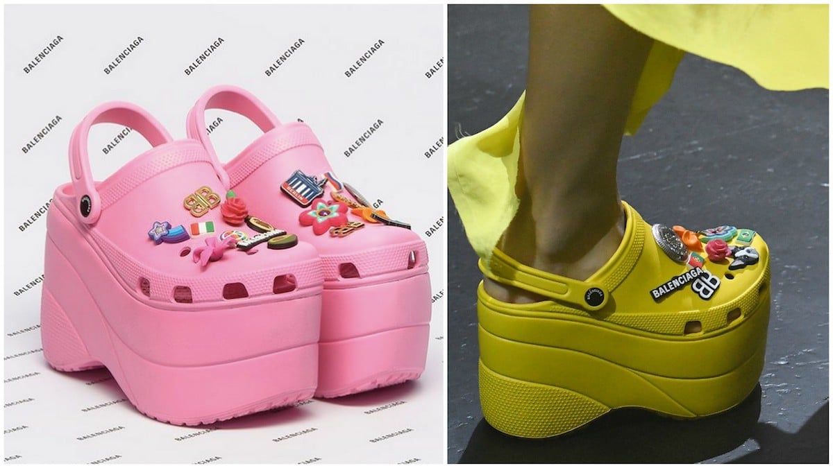 Balenciaga porta in passerella le Crocs con la zeppa alla Paris Fashion Week