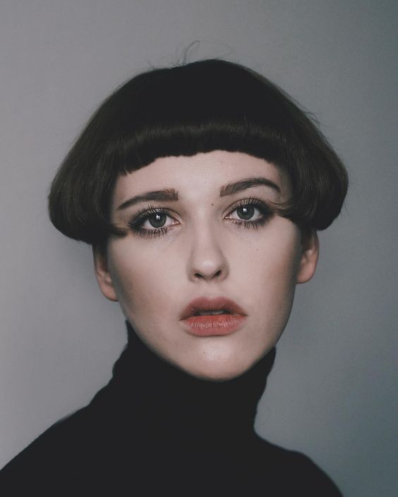 bowl cut frangetta corta