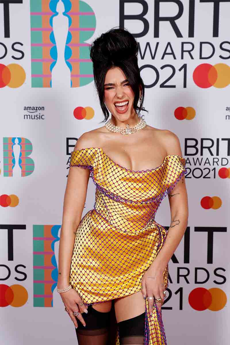 brit awards dua lipa vivienne westwood