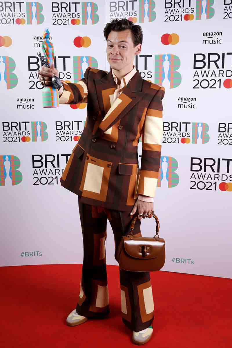 brit awards harry styles gucci