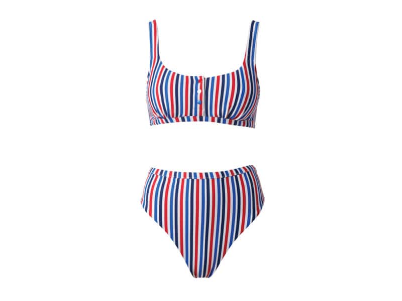 calzedonia costume mutanda alta a righe