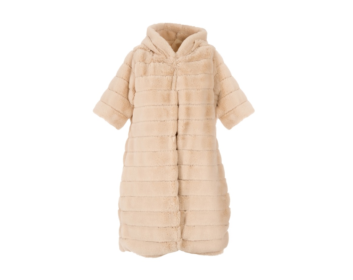 cappotto motivi in pelliccia ecologica