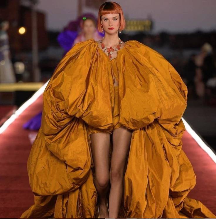d&g vestito arancione